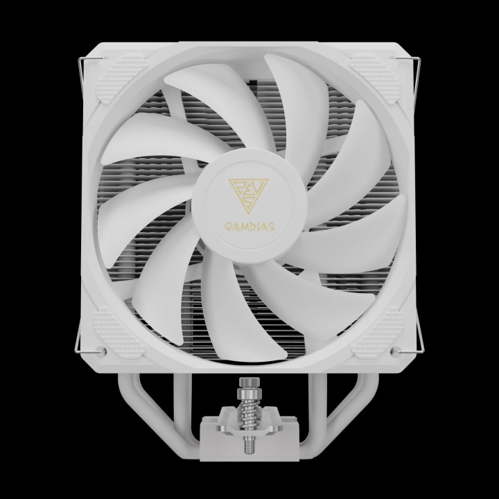 Охладител за процесор Gamdias BOREAS E2 410 White, LGA1700/AM5 - BOREAS-E2-410-WH