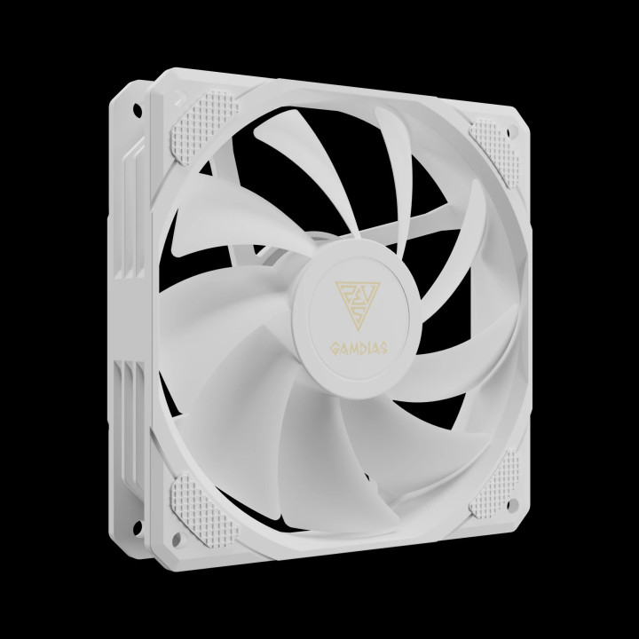 Охладител за процесор Gamdias BOREAS E2 410 White, LGA1700/AM5 - BOREAS-E2-410-WH