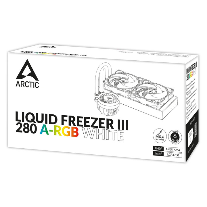 Водно охлаждане Arctic Liquid Freezer III 280 A-RGB White - ACFRE00151A