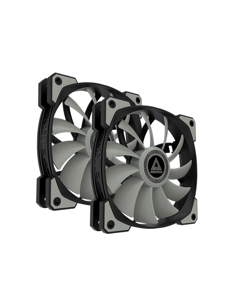 Комплект вентилатор Montech AIR FAN P120, Fan Kit 2x120mm, 1-to-3 splitter, PWM - MONTECH-AIR-FAN-P120
