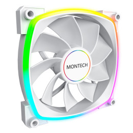 Вентилатор Montech RX140 PWM, REVERSE Fan, 140mm, ARGB, White - MONTECH-RX140-PWM-WH