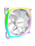 Вентилатор Montech RX140 PWM, REVERSE Fan, 140mm, ARGB, White - MONTECH-RX140-PWM-WH