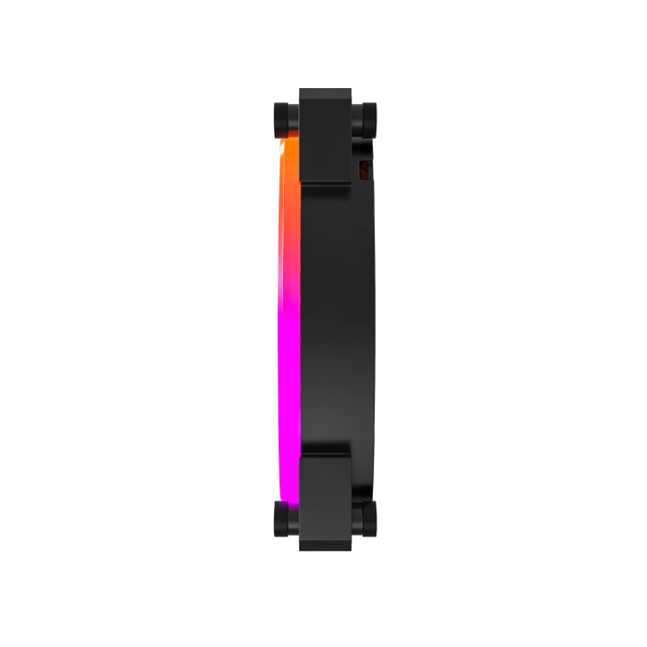 Вентилатор Montech RX120 PWM, REVERSE Fan, 120mm, ARGB, Black - MONTECH-RX120-PWM-BK
