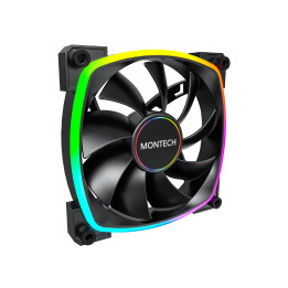 Вентилатор Montech AX140 PWM, Fan 140mm, ARGB, Black - MONTECH-AX140-PWM-BK