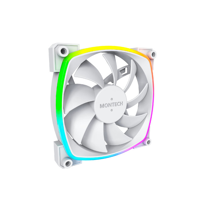 Вентилатор Montech AX120 PWM, Fan 120mm, ARGB, White - MONTECH-AX120-PWM-WH