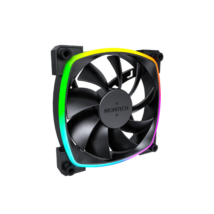Вентилатор Montech AX120 PWM, Fan 120mm, ARGB, Black - MONTECH-AX120-PWM-BK
