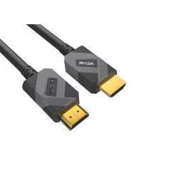 Кабел VCom HDMI v2.1 M / M 2.0m  - 8K Dolby Vision HDR, Black/Grey - CG805-2.0m