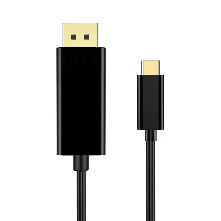 Кабел VCom Cable Type-C to DisplayPort - 8K Black - CU422C-1.8m