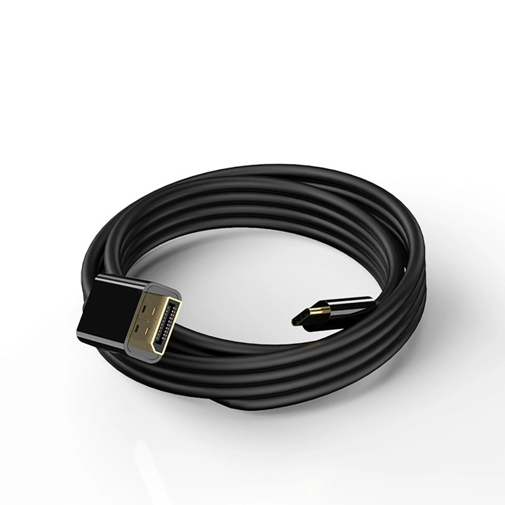 Кабел VCom Cable Type-C to DisplayPort - 8K Black - CU422C-1.8m