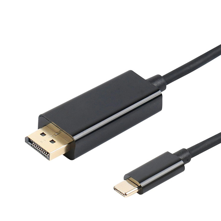 Кабел VCom Cable Type-C to DisplayPort - 8K Black - CU422C-1.8m
