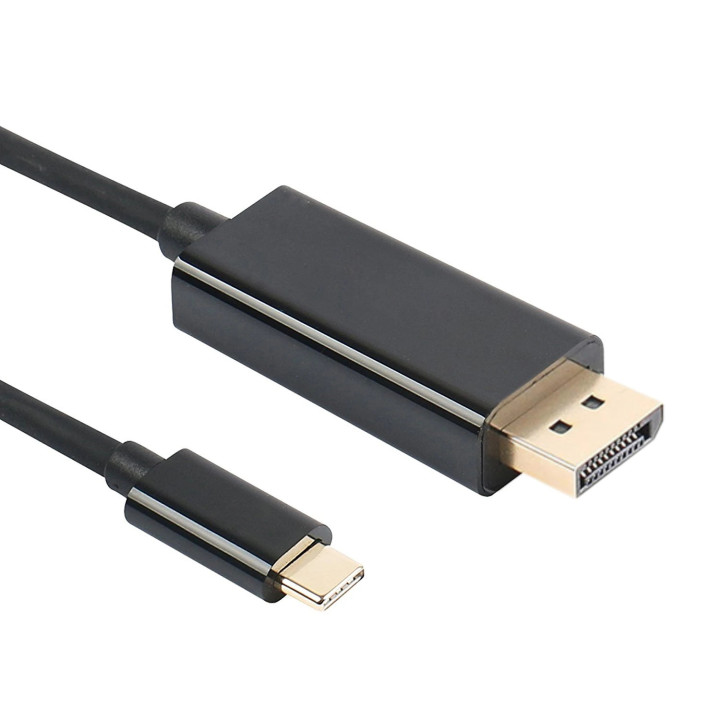 Кабел VCom Cable Type-C to DisplayPort - 8K Black - CU422C-1.8m
