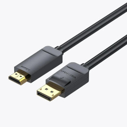 Кабел Vention DisplayPort to HDMI 3.0m - 4K, Gold Plated - HFOBI
