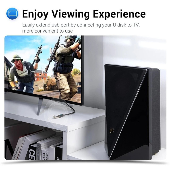 Кабел Vention USB 3.0  Extension AM / AF - 3.0M Black - CBHBI