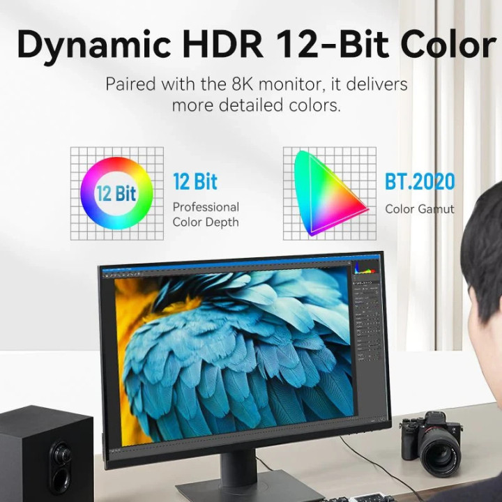 Адаптер Vention HDMI M / HDMI F - AIVH0