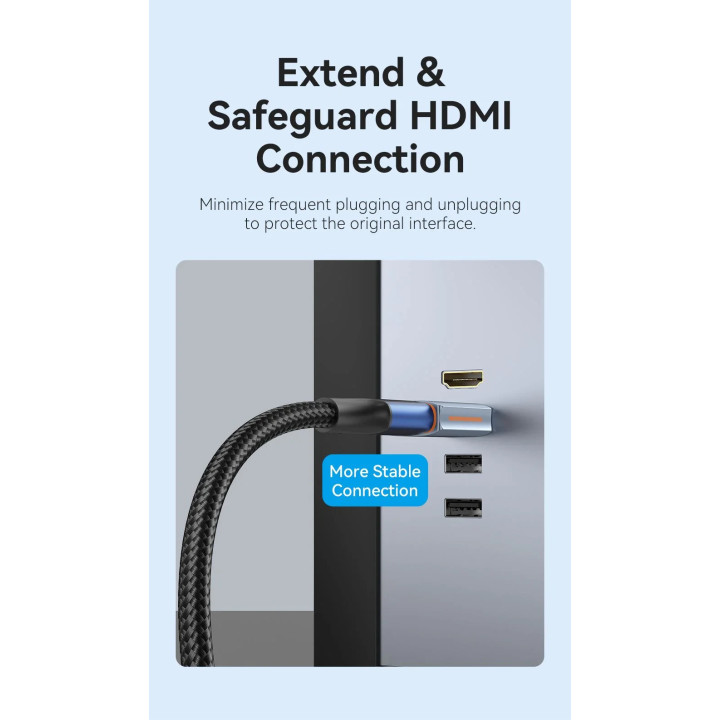 Адаптер Vention HDMI M / HDMI F - AIVH0