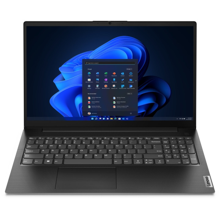 Лаптоп Lenovo V15 G4 AMD Ryzen 5 7520U, 15.6" FHD (1920x1080) TN AG, 16GB LPDDR5 RAM, 512GB SSD, AMD Radeon 610M Graphics, Black, DOS- 82YU00YQBM