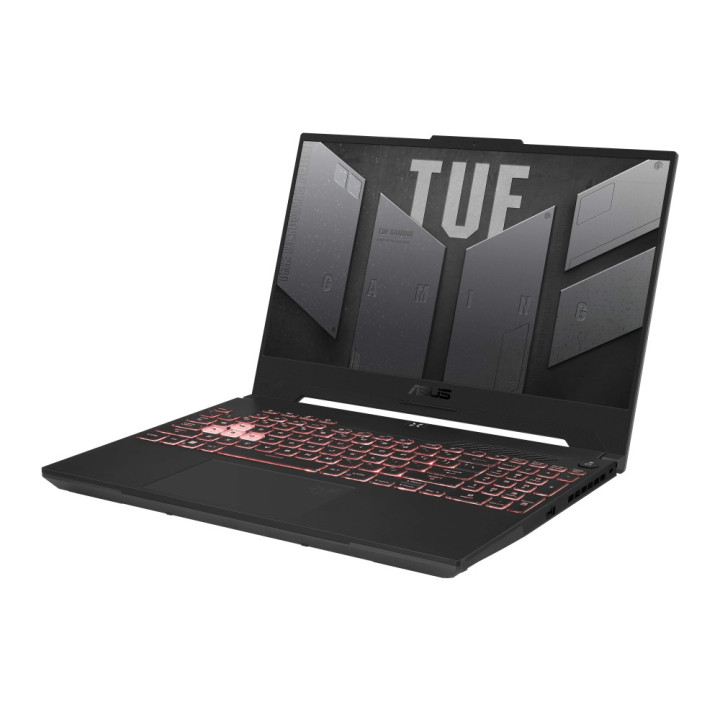 Лаптоп Asus TUF A15 FA507UV-LP014, AMD Ryzen 9 8940HS, 15.6" FHD AG 144Hz, RAM 16GB DDR5, 512GB SSD. RTX 4060 8GB GDDR6, Backlit Chiclet Keyboard 1-Zone RGB, No OS, Mecha Gray - 90NR0I25-M000M0