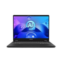 Лаптоп MSI Prestige 14 AI Studio C1UDXG, Intel Core Ultra 7 155H, 14" 16:10 FHD  (1920x1200), 144Hz, RAM 32GB DDR5, 1TB SSD, RTX 3050 6GB GDDR6, LAN, Win 11 Home, Single Backlit KBD (White) - 9S7-14N211-014