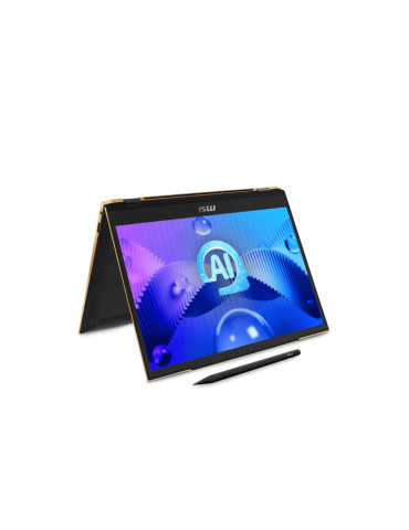 Лаптоп MSI Summit E13 AI Evo A1MTG, Intel Core Ultra 7 155H, 13.3" 16:10 FHD (1920x1200), Touchscreen, IPS, RAM 32GB LPDDR5, 1TB NVMe Gen4x4 SSD, Intel Arc GPU, Win 11 Pro, MSI Pen 2 - 9S7-13P411-016