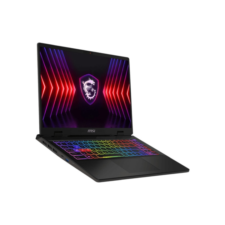Лаптоп MSI Sword 16 HX B14VGKG, Intel  i7-14700HX, 16" 16:10 QHD (2560x1600), 240Hz, 100% DCI-P3, RAM 16GB DDR5, 1TB SSD, RTX 4070 8GB GDDR6, Win 11 Home, 24-Zone RGB Gaming KBD - 9S7-15P214-029