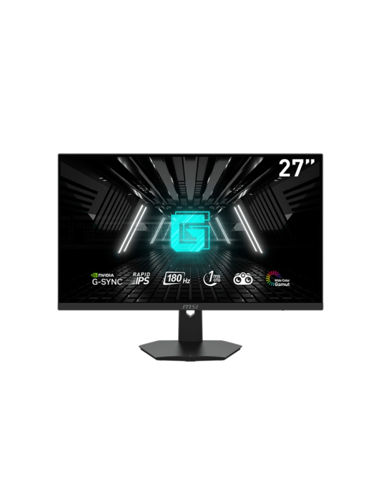 Монитор MSI G274F, 27", 180Hz, Rapid IPS, 1ms, FHD, Nvidia G-sync compatible, Night Vision, Anti-Flicker, Less Blue Light, 250 nits, 1000:1, 100M:1, HDMI, DP, 1x Earphone out, Console mode - 9S6-3CC2CH-239