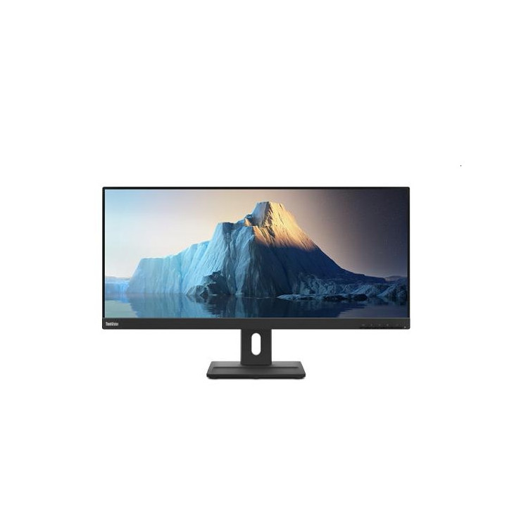 Монитор Lenovo ThinkVision E29w-20 29", IPS, WLED, 2560x1080, AG, 4ms, 90Hz, 300 cd/m2, 1000:1, Speakers 3Wx2, Swivel, Height Adjust Stand, HDMI, DP - 62CEGAT3EU
