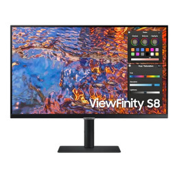 Монитор Samsung 27B800, 27" IPS LED, 60Hz, 5 ms GTG, 3840x2160, 300 cd/m2, PBP, PIP, USB-C 90W, USB 3.0, DP, HDMI, Black - LS27B800PXPXEN