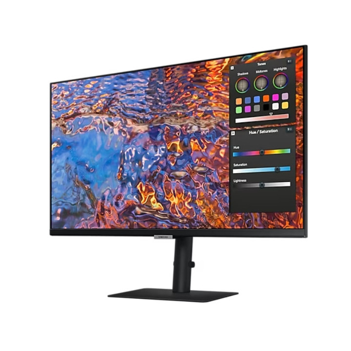 Монитор Samsung 27B800, 27" IPS LED, 60Hz, 5 ms GTG, 3840x2160, 300 cd/m2, PBP, PIP, USB-C 90W, USB 3.0, DP, HDMI, Black - LS27B800PXPXEN