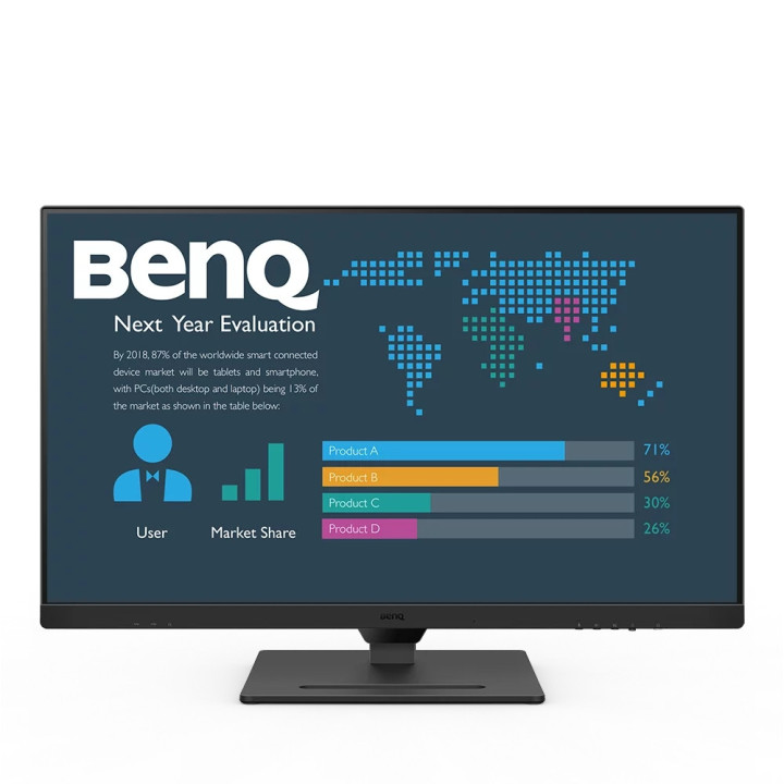 Монитор BenQ BL3290QT 32" IPS, 5ms, QHD 2560x1440, 75Hz, 99% sRGB, Eye-CareU, LBL, B.I. Gen2, ePaper, 20M:1 DCR, 8 bit, 350cd/m2, HDMI, DP, USB-C 60W, Daisy Chain, USB, 2Wx2,  Black - 9H.LLMLA.TPE
