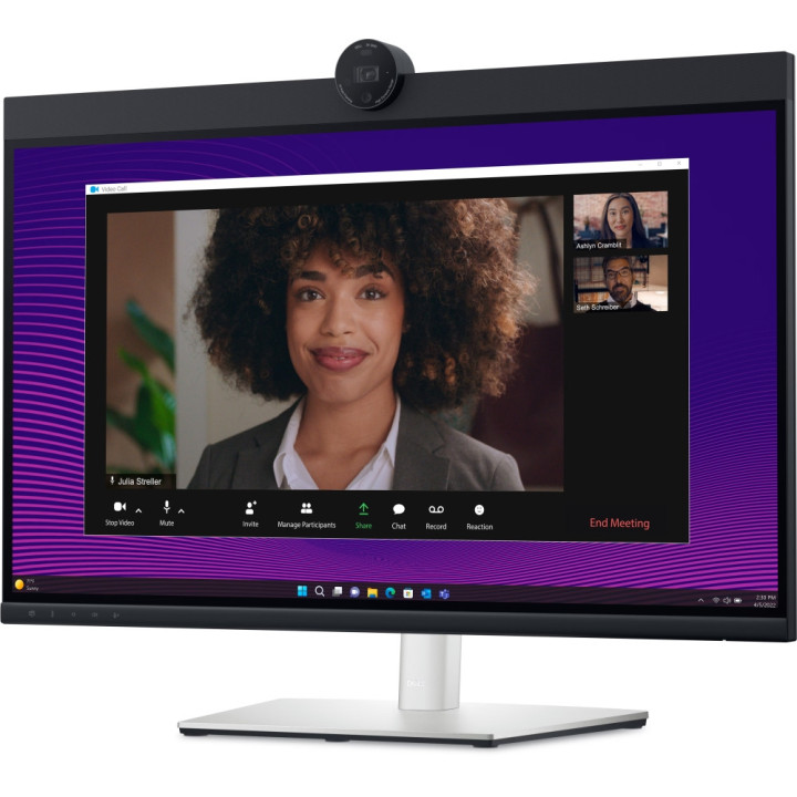 Монитор Dell P2724DEB, 27.0" Video Conferencing AG, IPS, 5ms, 1000:1, 350 cd/m2, QHD (2560x1440), 99% sRGB, Webcam, 2x5W, Microphone, USB-C, USB, HDMI, DP, RJ45, Black
