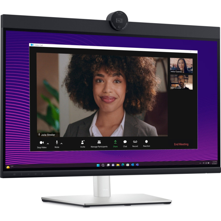 Монитор Dell P2724DEB, 27.0" Video Conferencing AG, IPS, 5ms, 1000:1, 350 cd/m2, QHD (2560x1440), 99% sRGB, Webcam, 2x5W, Microphone, USB-C, USB, HDMI, DP, RJ45, Black