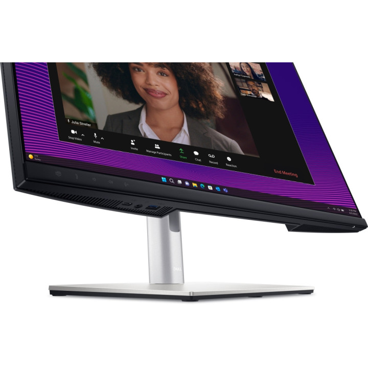 Монитор Dell P2724DEB, 27.0" Video Conferencing AG, IPS, 5ms, 1000:1, 350 cd/m2, QHD (2560x1440), 99% sRGB, Webcam, 2x5W, Microphone, USB-C, USB, HDMI, DP, RJ45, Black