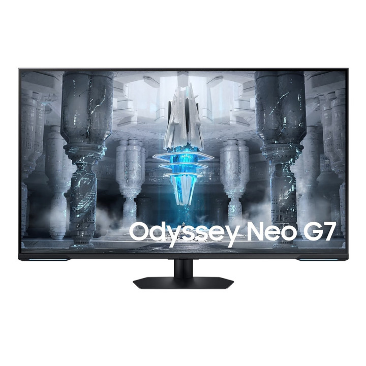 Монитор Samsung LS43CG700, 43" Odyssey Neo G7 GAMING, VA, 144Hz, Smart, 3840 x 2160, 400 cd/m2, DP , HDMI, USB Hub, Black/White - LS43CG700NUXEN
