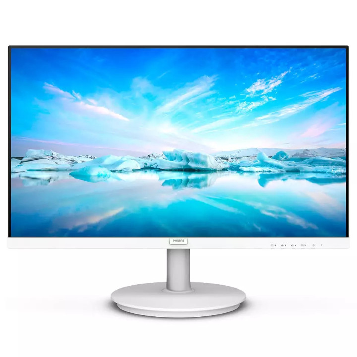 Монитор Philips 271V8AW, 27" IPS WLED, 75Hz, 4ms GtG, 250cd m/2, 1000:1, Mega Infinity DCR, Adaptive Sync, Low Blue Mode, 2Wx2, D-SUB, HDMI, White - 271V8AW/00