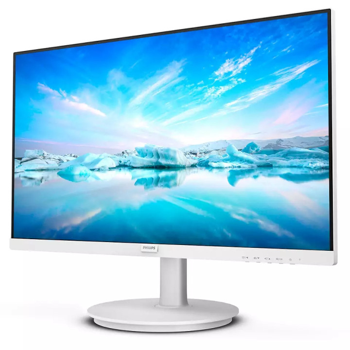 Монитор Philips 271V8AW, 27" IPS WLED, 75Hz, 4ms GtG, 250cd m/2, 1000:1, Mega Infinity DCR, Adaptive Sync, Low Blue Mode, 2Wx2, D-SUB, HDMI, White - 271V8AW/00