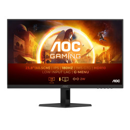 Монитор AOC 24G4XE, 23.8" IPS WLED, 180Hz, 1ms GtG, 0.5ms MPRT, 300cd m/2, 1000:1, 80M:1 DCR, Adaptive Sync, Low Blue Mode, 2Wx2, HDMI, DP