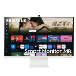 Монитор Samsung 32DM801 32" VA SMART 3840x2160, Bluetooth 4.2, WiFi 5, USB-C 65W, USB, HDMI , Speakers, White - LS32DM801UUXDU