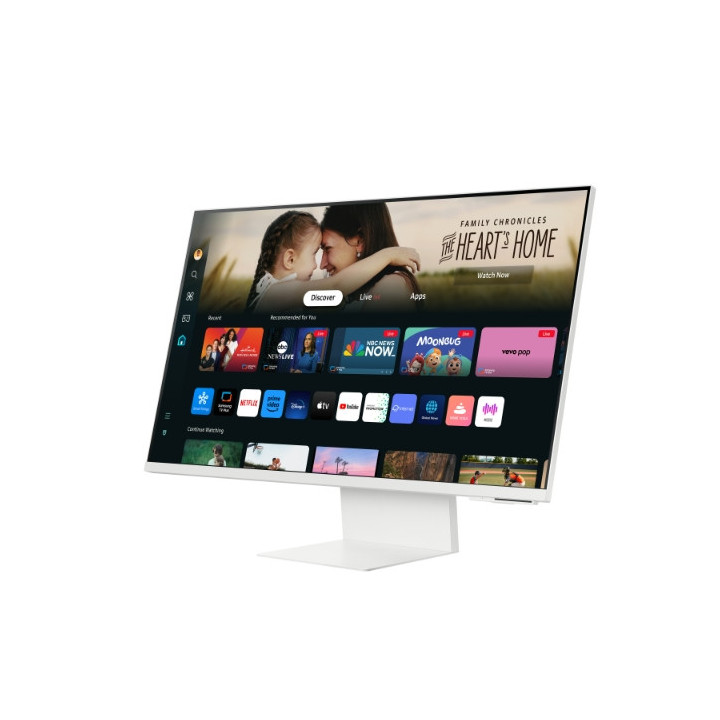 Монитор Samsung 32DM801 32" VA SMART 3840x2160, Bluetooth 4.2, WiFi 5, USB-C 65W, USB, HDMI , Speakers, White - LS32DM801UUXDU