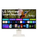 Монитор LG 32SR85U-W, 31.5" IPS Smart webOS, FullHD Web cam, AG, 5ms, 400cd/m, DCI-P3 95%, 4K UHD (3840x2160), ThinQ, HDR 10, HDMI, Type-C, Wi-Fi B/in, AirPlay 2, Bluetooth, 5W x 2, White 