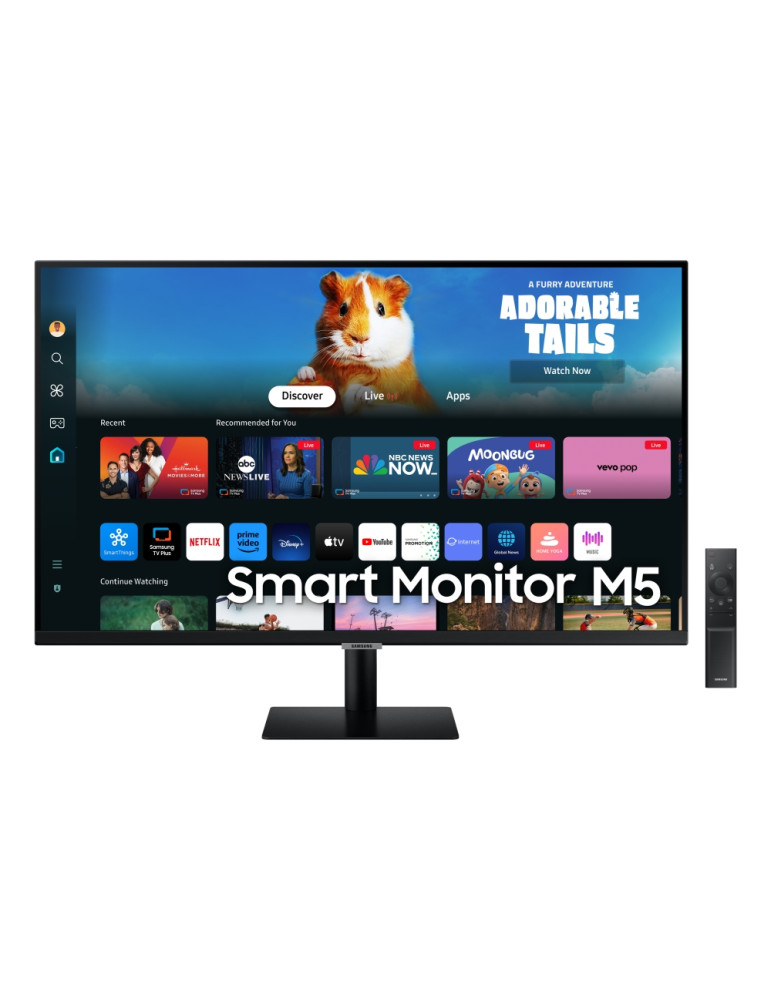 Монитор Samsung 32DM500 32" VA LED, SMART 2xUSB 2.0, HDMI 1.4, Wi-Fi 5, Bluetooth, Speakers, Black - LS32DM500EUXDU