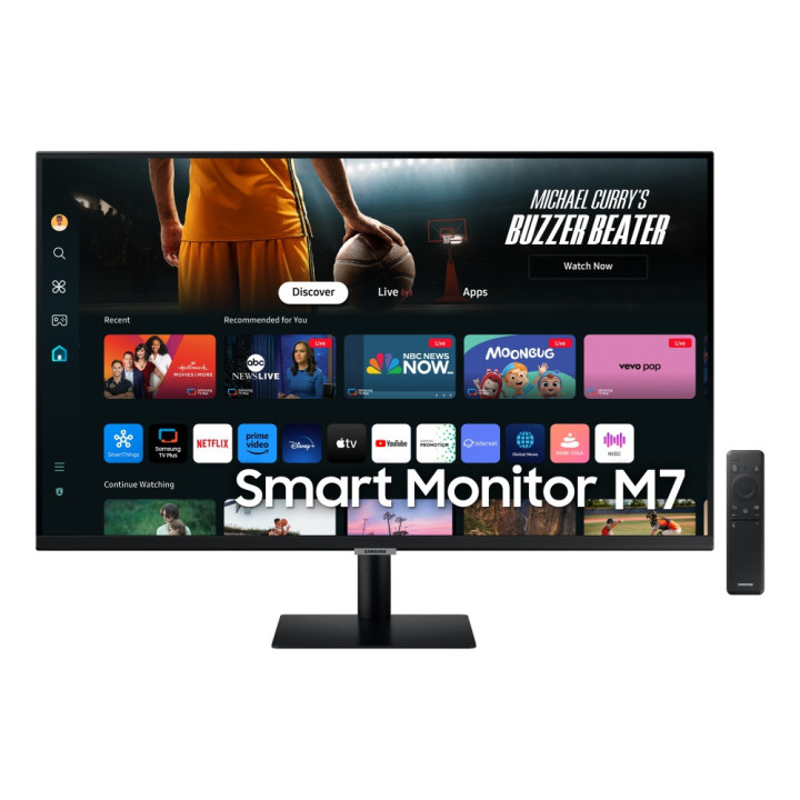 Монитор Samsung 32DM702 32" VA LED, SMART 3840x2160, USB, HDMI, USB-C, Wi-Fi 5, Bluetooth, Speakers, Black - LS32DM702UUXDU