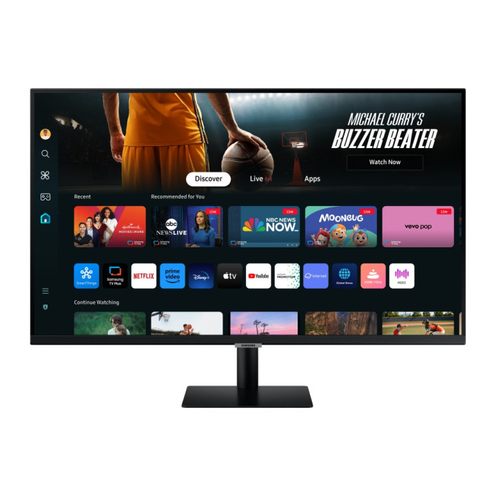 Монитор Samsung 32DM702 32" VA LED, SMART 3840x2160, USB, HDMI, USB-C, Wi-Fi 5, Bluetooth, Speakers, Black - LS32DM702UUXDU