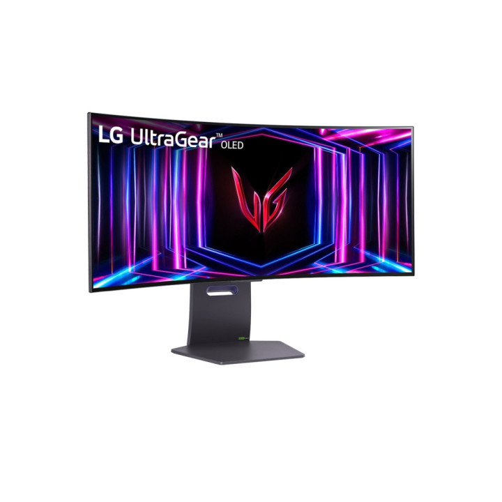 Монитор LG 34GS95QE-B, 33.9", OLED UltraGear 21:9 Curved, IPS 0.03 ms, WQHD 4K (3440x1440), 240Hz, HDR 10, 1500000:1, 1300 cd/m2, DCI-P3 98.5%, USB, Free-sync, G-Sync, HDMI, DP, Headphone Out, Black