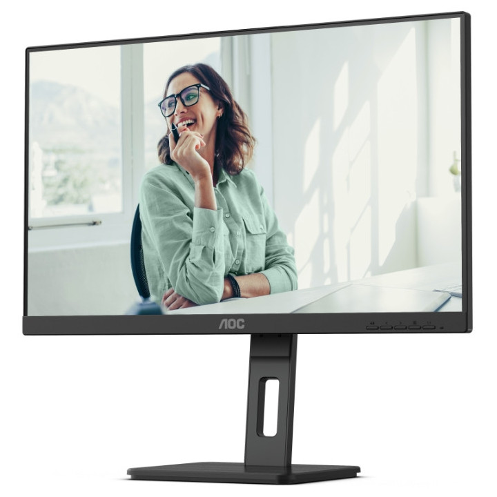 Монитор AOC 24P3CV, 23.8" IPS WLED, 75Hz, 4ms GtG, 300cd m/2, 1000:1, 50M:1 DCR, Adaptive Sync, Low Blue Light, 2Wx2, Swivel, HDMI, DP, USB