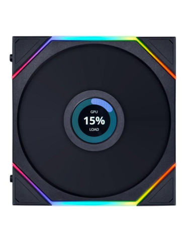 Вентилатор Lian Li UNI FAN TL LCD 140mm, черен - G99.14TLLCD1B.00