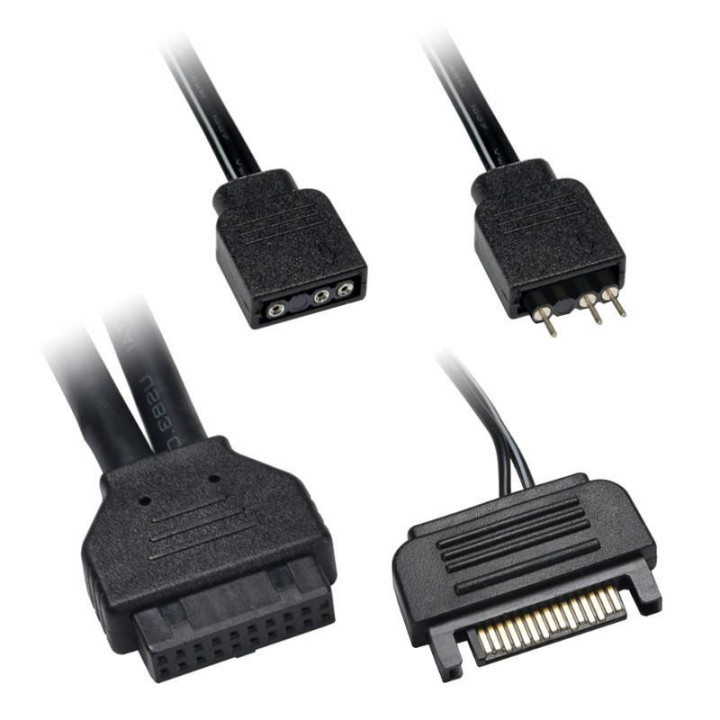 Контролер Lian Li LAN216-1X, I/O-Panel ARGB за LANCOOL 216 кутия, Бял - LAN216-1W