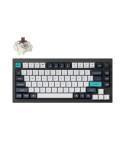 Безжична геймърска механичка клавиатура Keychron Q1 MAX Gateron Jupiter Brown Switch, Carbon Black - Q1M-M3