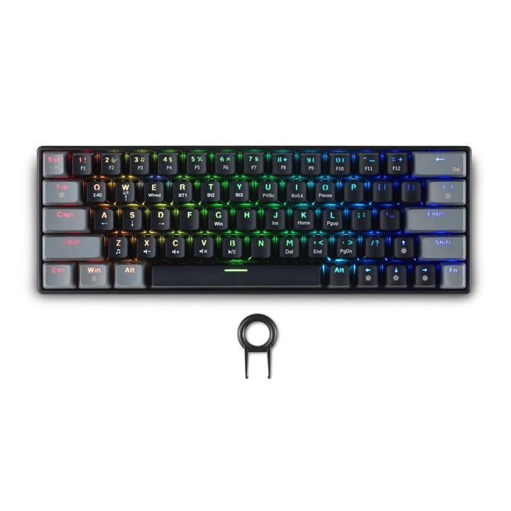 Безжична геймърска клавиатура Spartan Gear Pegasus 2 RGB Black/Grey - EDM-085610