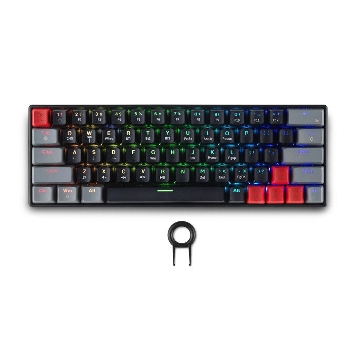 Безжична геймърска клавиатура Spartan Gear Pegasus 2 RGB Black/Grey - EDM-085610