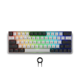 Безжична геймърска клавиатура Spartan Gear Pegasus 2 RGB White/Grey - SG-085612